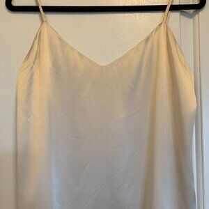 L'Agence Silk Camisole in "Biscuit" (beige) in small